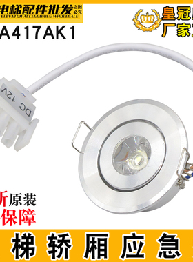 电梯应急灯XAA417AK1轿厢照明灯306-11DC12V适用西子奥的斯圆筒灯