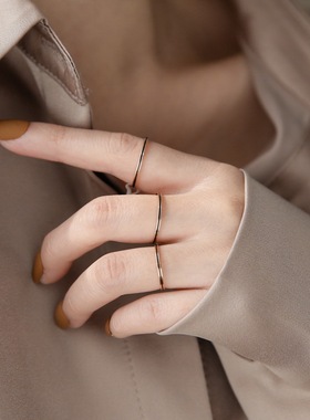 超细小众设计戒指冷淡风