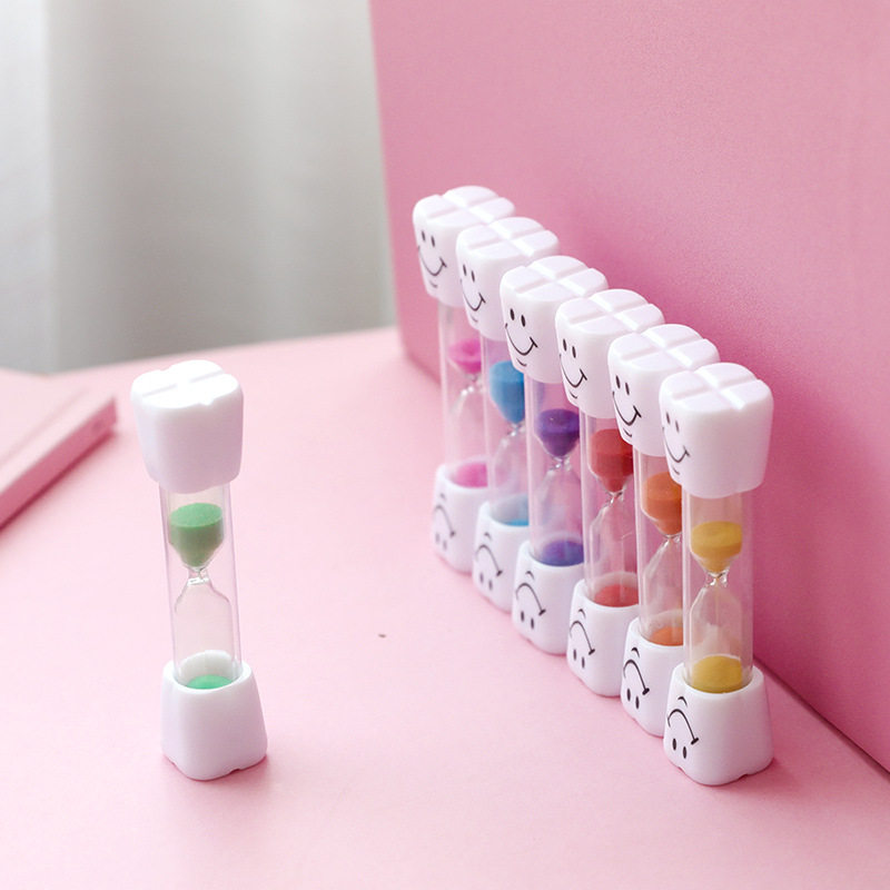 卡通刷牙计时沙漏防摔儿童创意自律三分钟计时器摆件玩具礼物