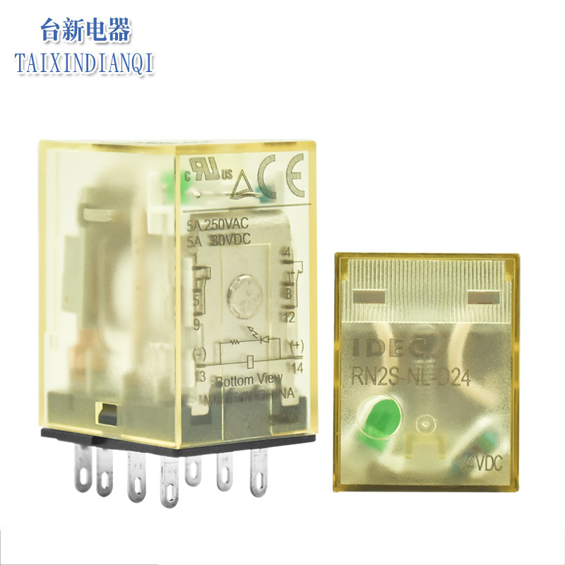 和泉中间继电器RN4S-NL AC220V DC24V 14脚 8脚小型继电器RN2S-NL