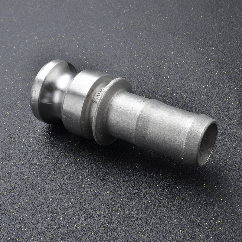 304/316L不锈钢快速接头E型扳把式公头阳端插管钢丝软管接头1寸