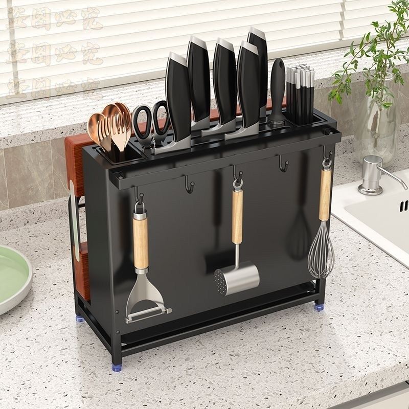 新款多功能挂式刀筷架厨房置物架台面砧板刀具收纳架墙上锅盖刀座,机械设备,矿山专用设备,淘宝优惠券,粉丝福利购,淘宝优惠卷