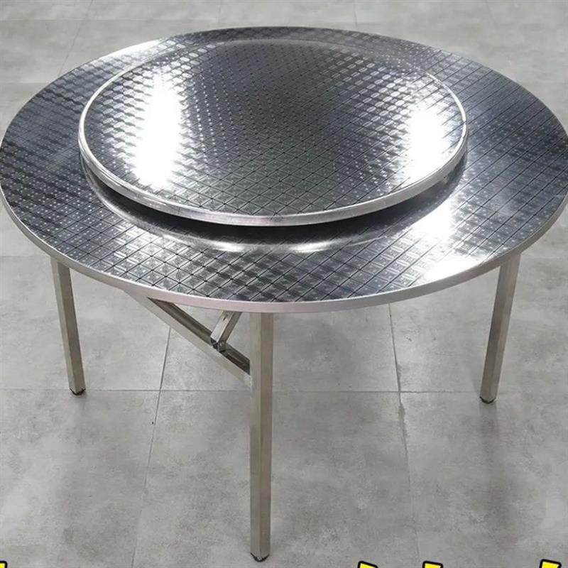 新304特厚圆桌子全不锈钢便携吃饭家用折叠大排档圆桌食堂餐馆酒,农机/农具/农膜,叉,淘宝优惠券,粉丝福利购,淘宝优惠卷