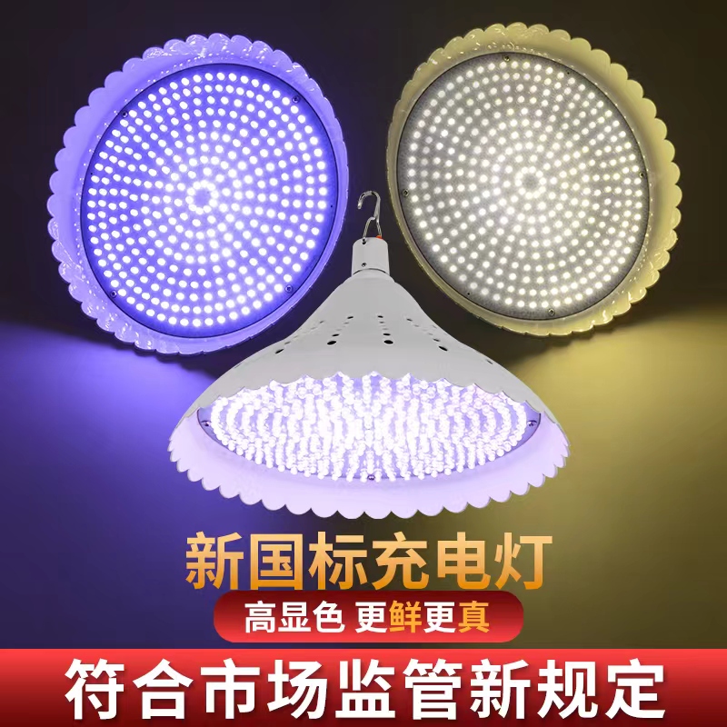 新国标充电式生鲜灯隐形红充电灯夜市摆摊熟食灯卤菜卤肉专用灯