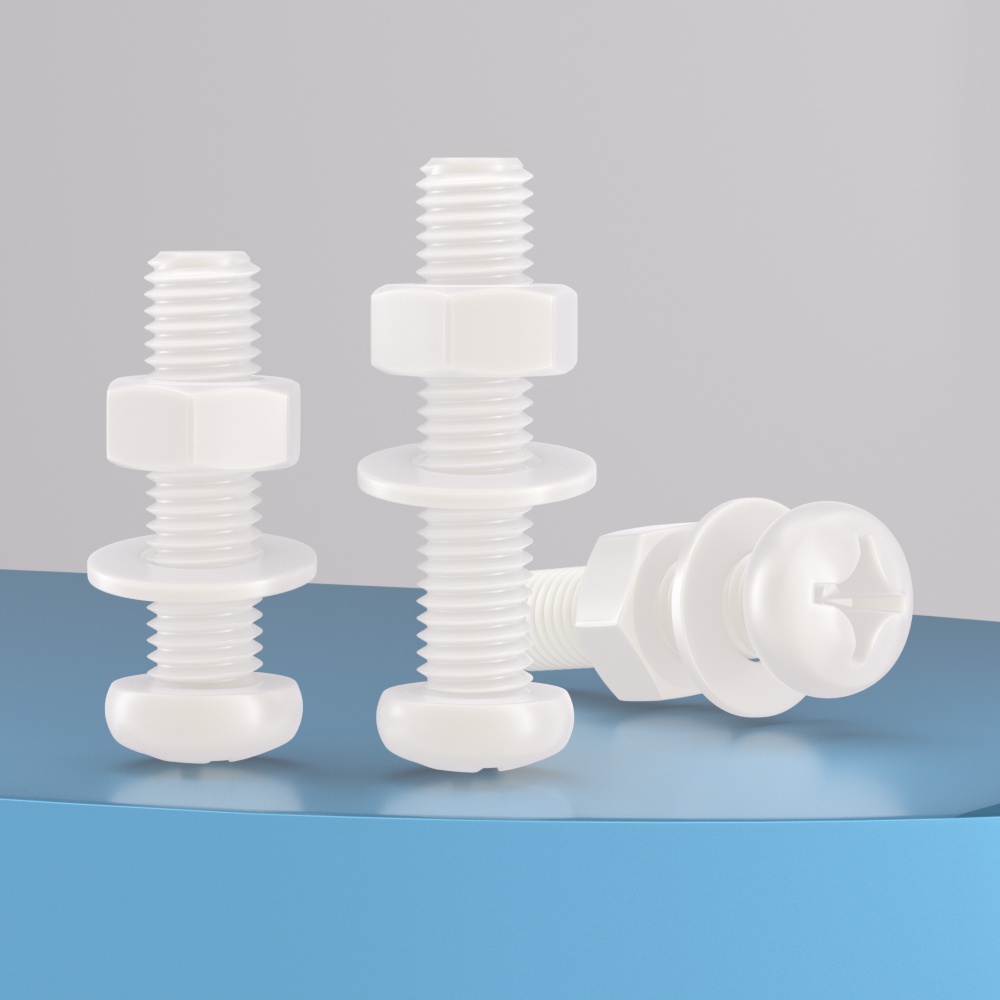 塑料尼龙十字圆头螺丝母