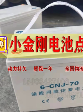 杭州电动叉车小金刚搬运车电池电瓶6-CNJ-70