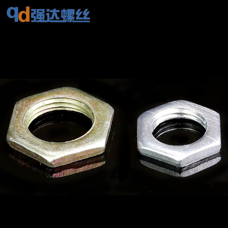 镀锌细牙薄螺母薄螺帽垫片 GB808 M8M10M12M14M16M18