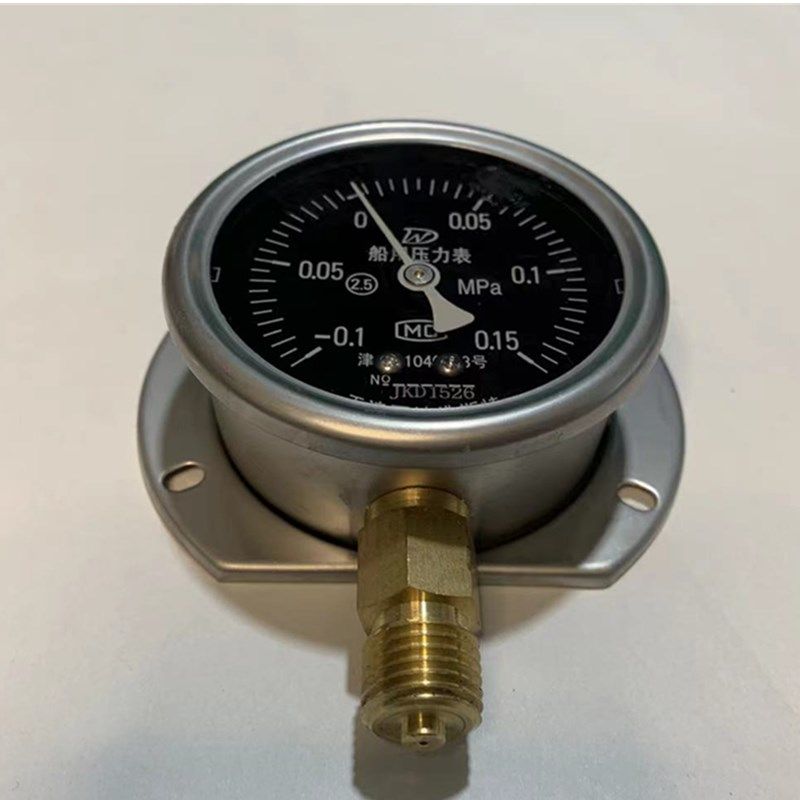 万达佛斯特YN60T/YN100T船用耐震压力表径向带边压力表真空负压表