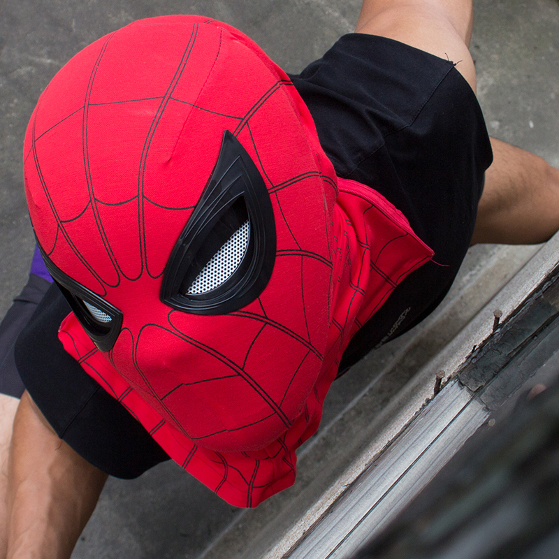 蜘蛛侠面具cos面具全脸蜘蛛侠头套可活动面罩万圣节道具搞怪沙雕