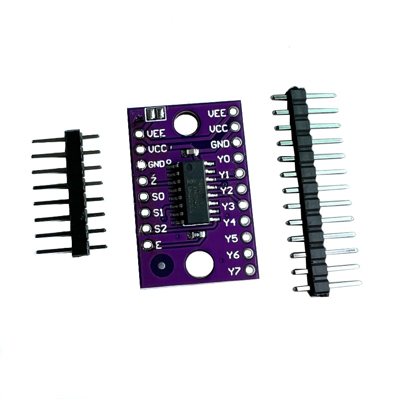 74HC4051模拟多路选择器模块 8通道多路复用器分配器分解器CD4051
