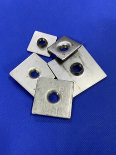 铁方管焊接铁片 40方通带牙脚杯架 螺牙8厘10厘12厘 30方管支撑架