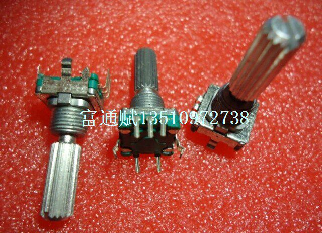 日本ALPS阿尔卑斯EC11型 编码器开关 30位15脉冲 带螺纹 22mm花轴
