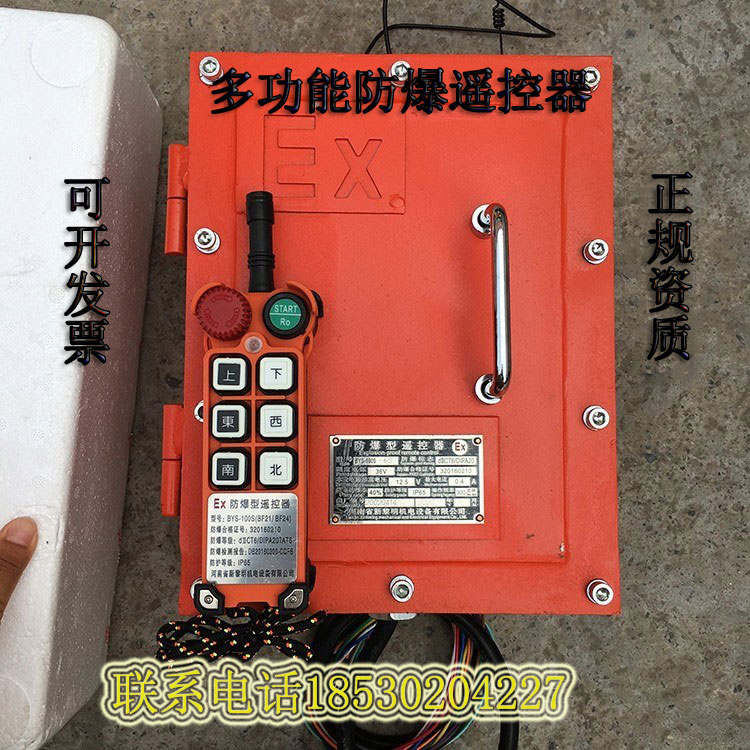 防爆遥控器BYS-100S BF21/BF24起重工业无线隔爆煤安电动葫芦遥控