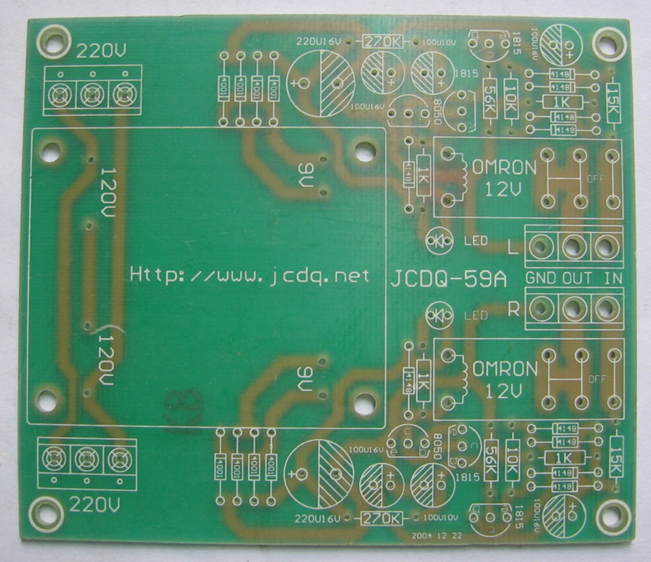 双继电器两路喇叭保护板