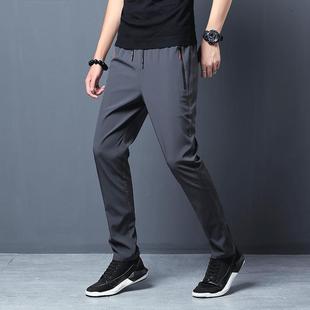 man slacks Thin trim pants Pure cotton Cloth trouser for men