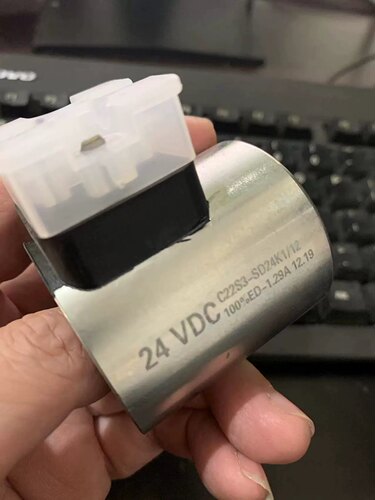 迪普马电磁阀线圈C22S3-SD24K1/12内孔22长度54 24VDC SD12K1 D28