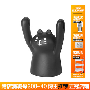 贫穷美学举牌小猪举手留言夹卡通动物便签夹树脂底座照片夹摆件