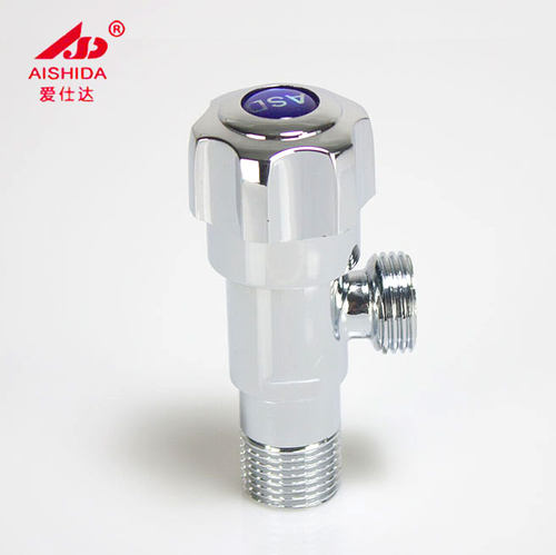爱仕达4分不锈钢黄铜加厚三角阀蹲便器八字阀快开陶瓷芯电镀阀门