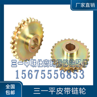 搅拌站减速机链轮 三一平皮带链轮 27齿双排链轮 针轮减速机链轮
