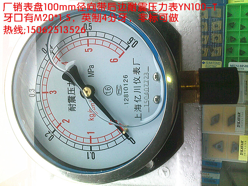 表盘径向带后边耐震压力