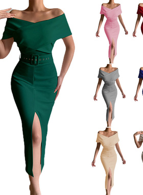 women dinner party dresses night club ladies formal skirt女