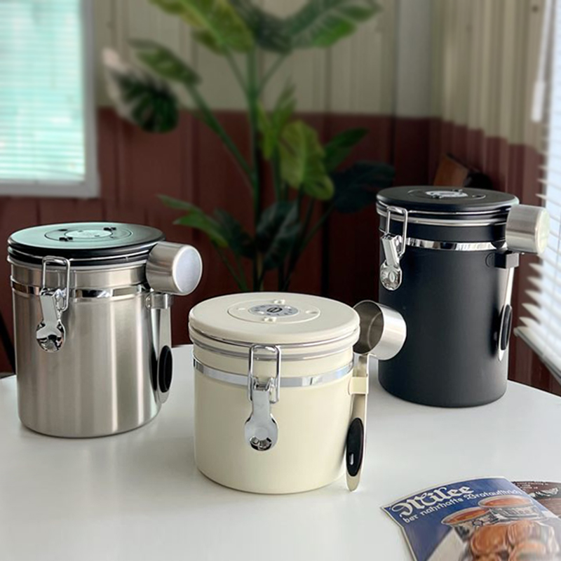 咖啡豆密封罐真空单向排