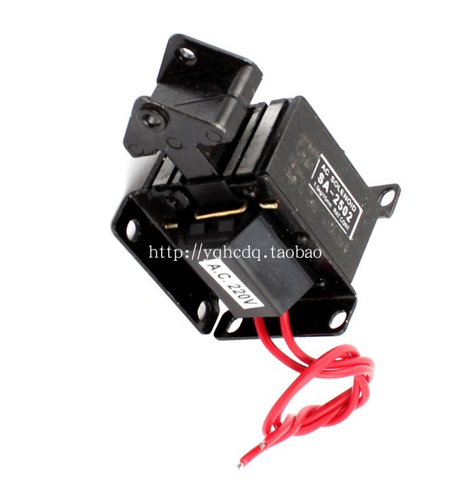 电磁铁SA-2502 (MQ6)吸力1.5KG行程15mm交流220V牵引推拉式电磁铁