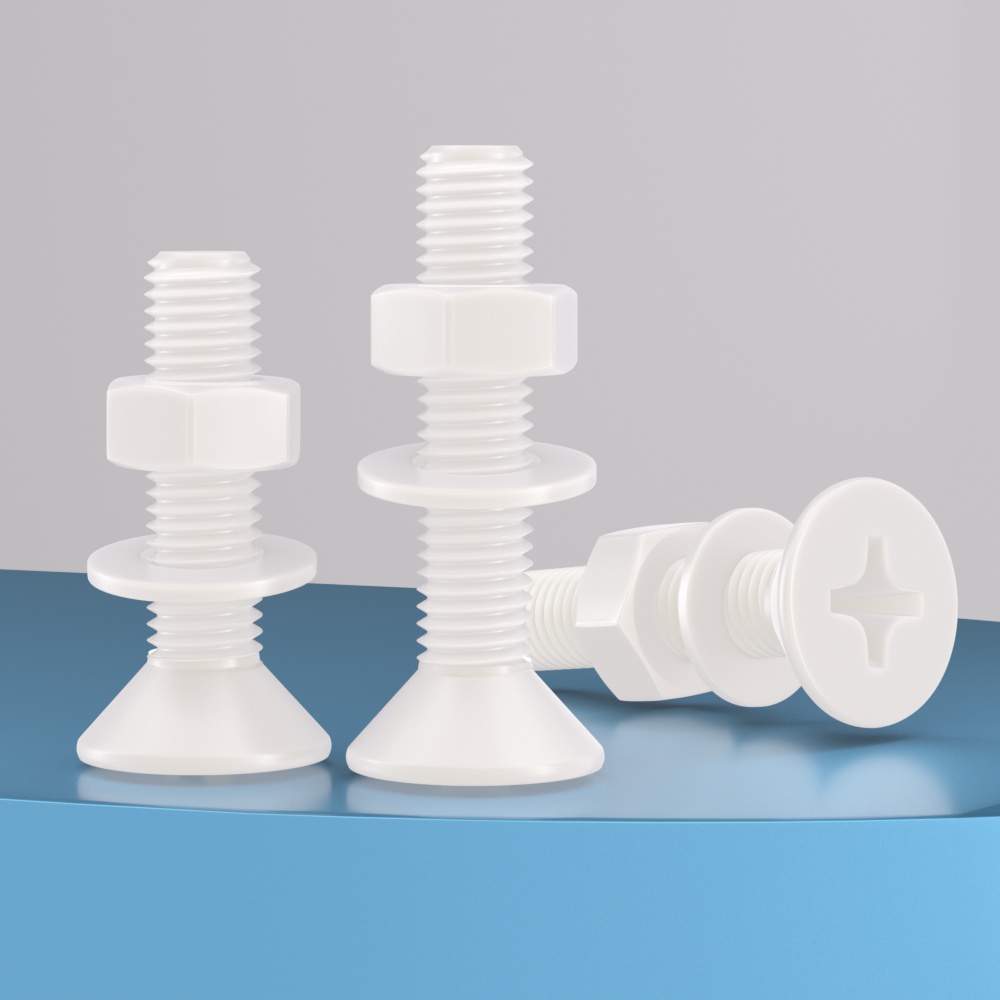 尼龙十字沉头塑胶螺丝母