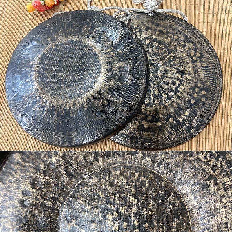 青铜36旧锣22高中低音手锣28 30苏锣31 33 老式虎音铜锣老锣黑锣