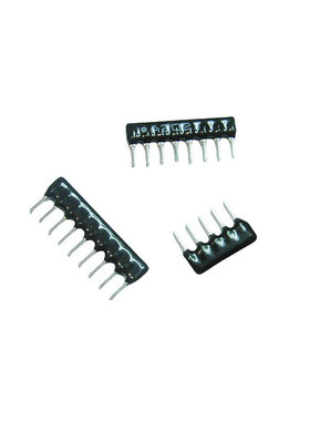 插件排阻SIP8脚33R/220R/330R/2K千欧姆 脚距2.54MM