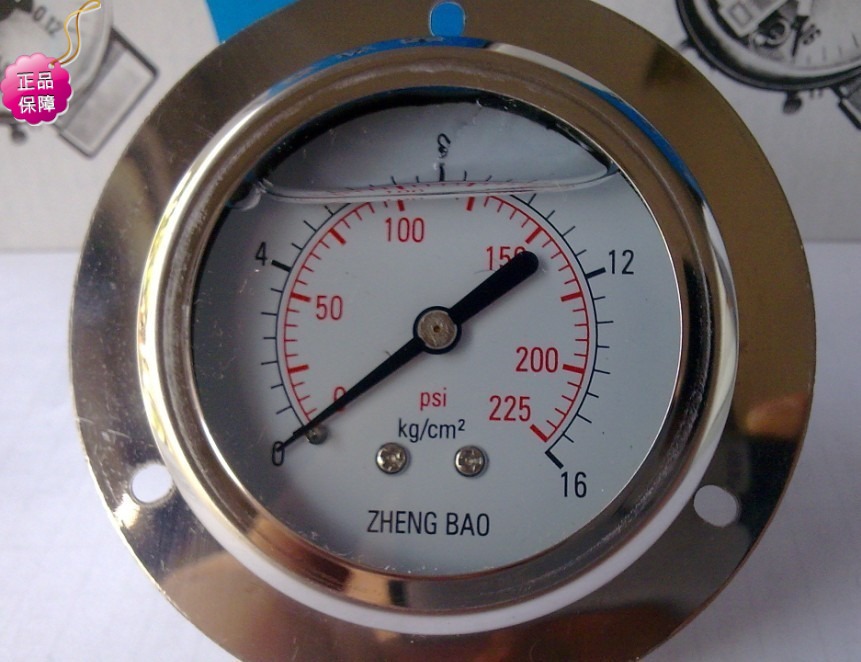 压力表背接不锈钢轴向带