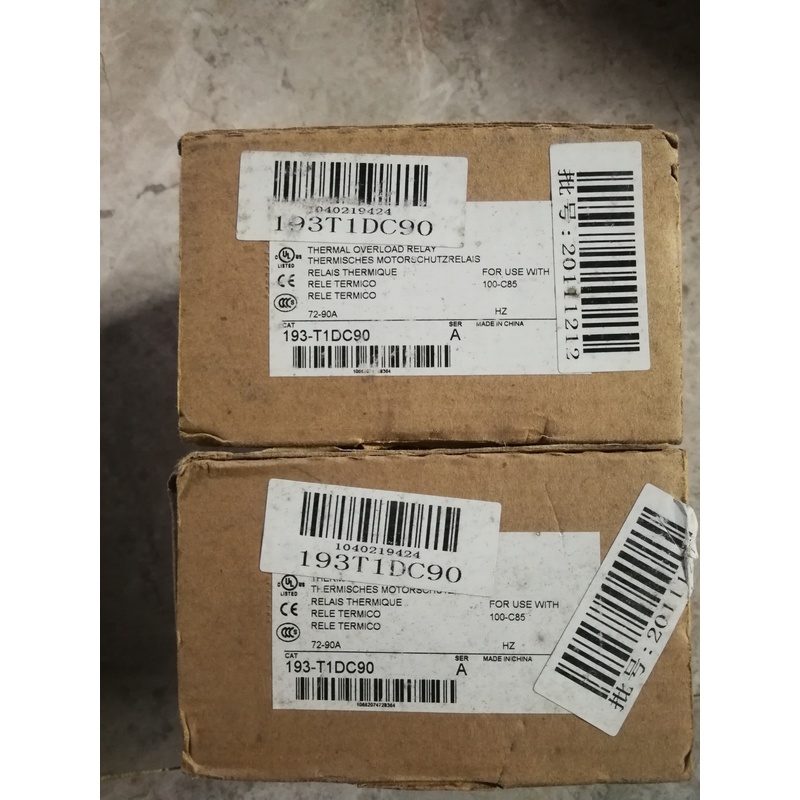 询价AB热过载继电器193-T1DC90 72-90A，议价议价