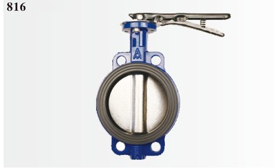 埃美柯无销蝶阀铸铁对夹