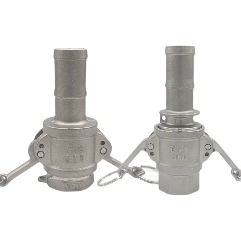 304快速接头不锈钢皮接内丝头AC/DE水管宝塔头内螺纹洒水泵活接头