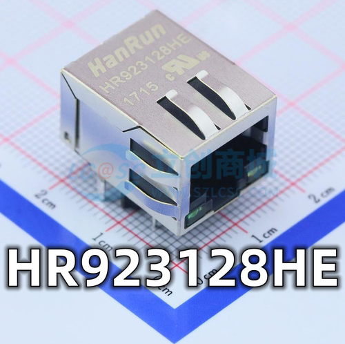 全新原装 HR923128HE RJ45 带灯以太网网口连接器 屏蔽式现货供应