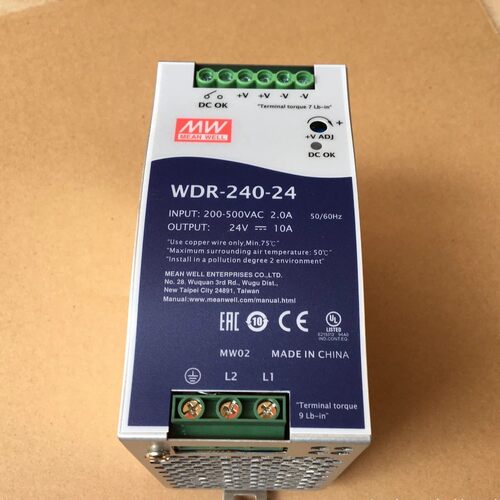 台湾明伟开关电源WDR-240-24 10A 24V全新库存现货正品现货