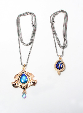 游戏周边 芙宁娜水晶项链 吊坠水神芙卡洛斯水晶cos挂件 动漫徽章