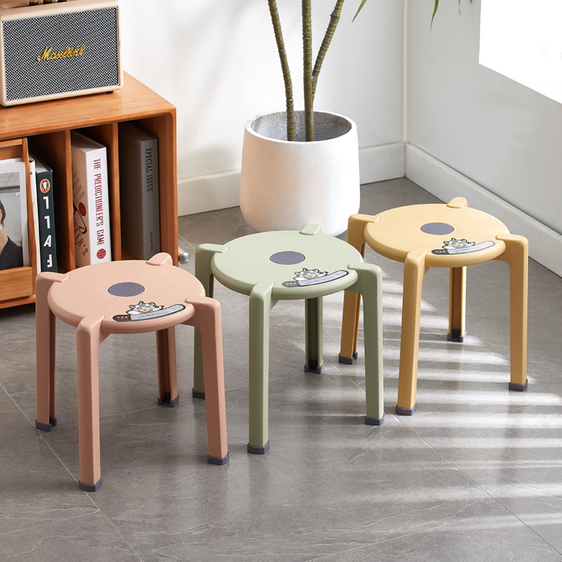 小凳子家用矮凳小板凳儿童塑料小椅子门口进门换鞋凳踩脚凳可叠放