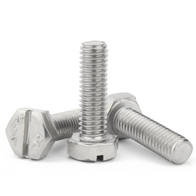 不锈钢开槽六角螺丝割一