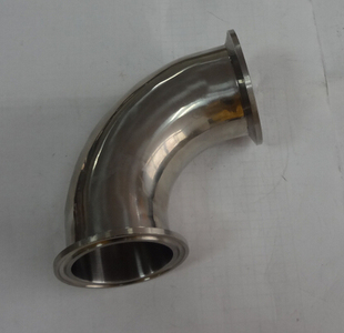 304卫生级快装弯头不锈钢卡箍式镜面90度弯头管件冲压卡盘直角弯