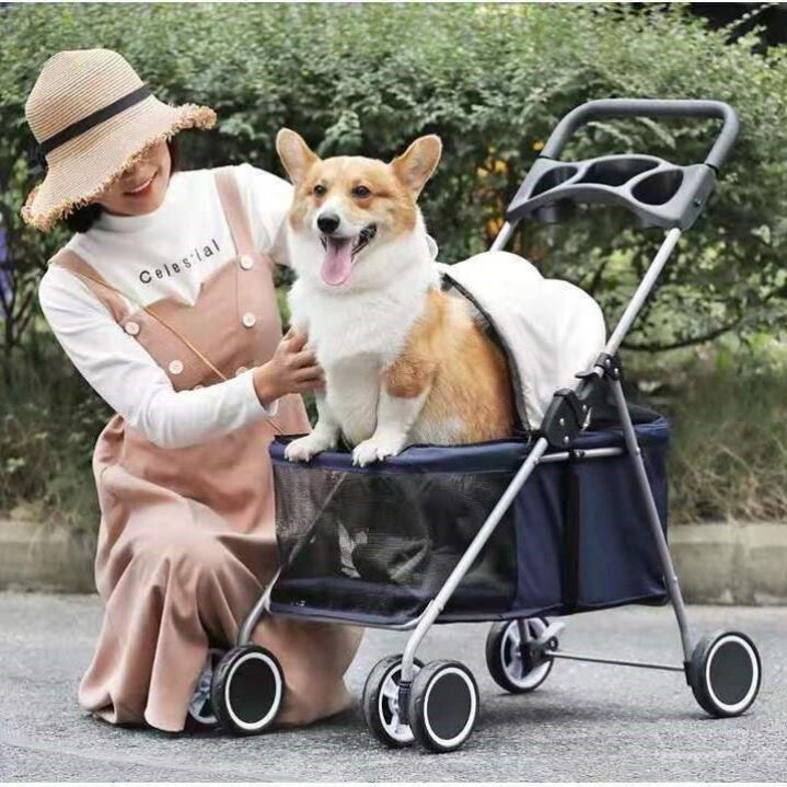 猫咪外出小推车型犬宠物