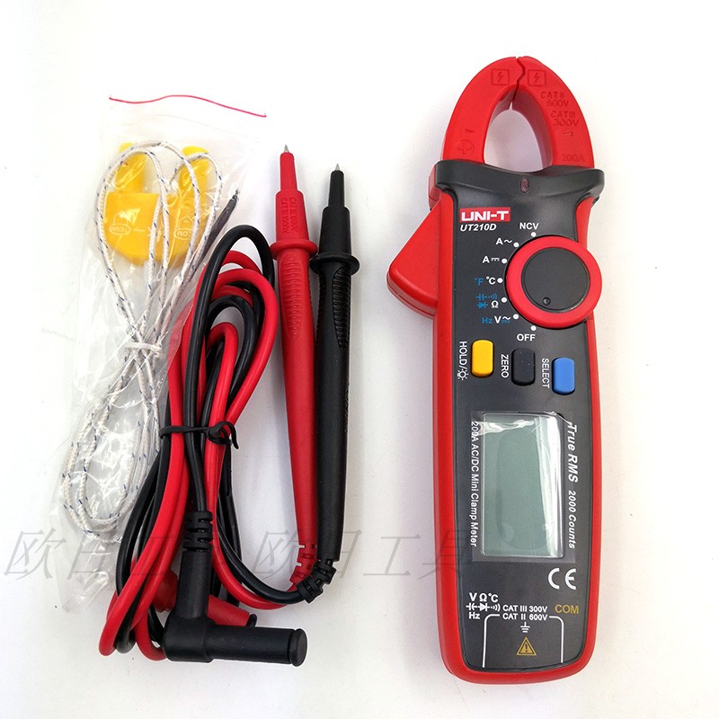 优利德UNIT交直流小型迷你数字钳形万用表 UT-210A B C D E
