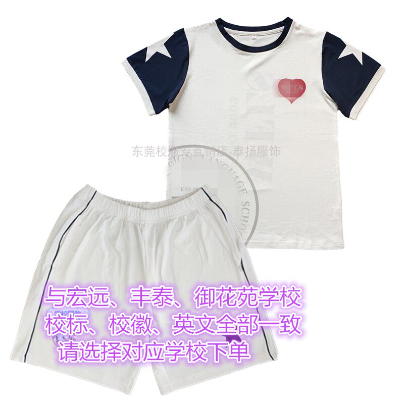宏远丰泰御花苑东莞外国语学校丰泰加绒外国语全棉小学中学校服