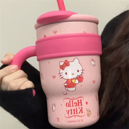 日本吸管保温杯女高颜值