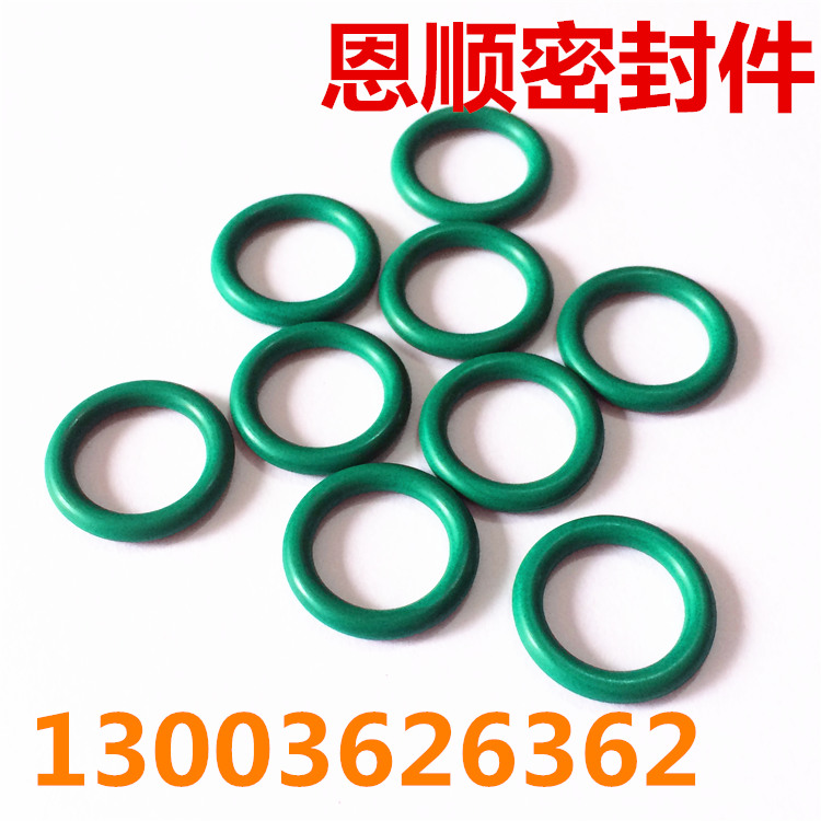 进口绿色氟胶O型圈耐高温耐酸碱氟橡胶密封圈34/35/36/37/38/39*5
