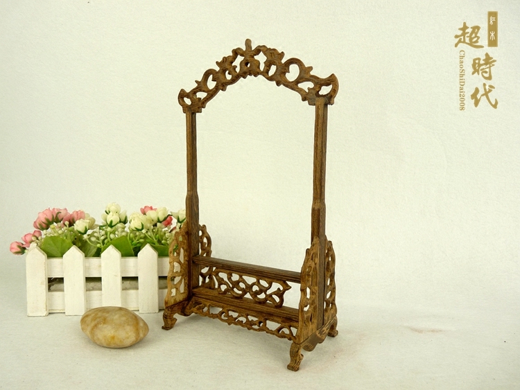 红木玉架子珠宝道具实木质吊玉架挂玉架手链项链首饰架子摆件复古