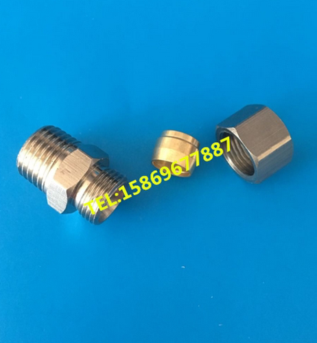 高端铜卡套直接PC4-M5 6-01 8-02 10-03 12-0416-04直通304不锈钢
