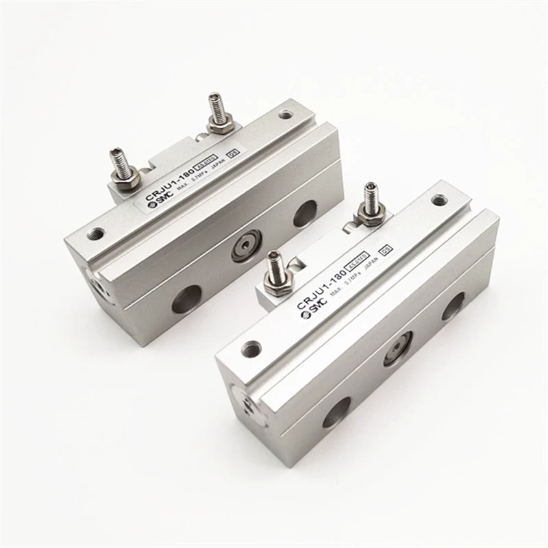 SMC CRJ系列微型摆台气缸CRJB CRJU 05-90度 180度 1-90度 180度