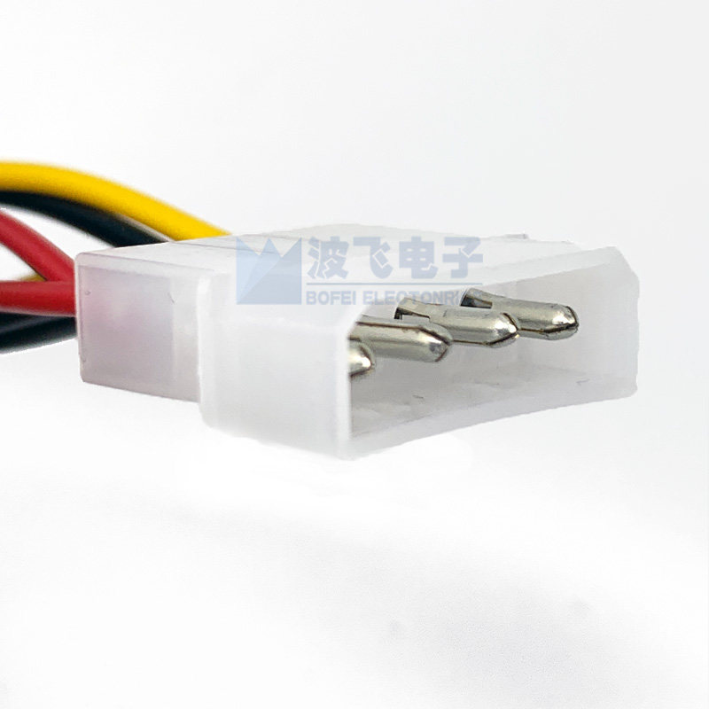 sata电源线1并口转2串口硬盘4针IDE转SATA串口一分二4PIN老式转新