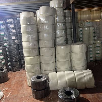 白色塑料波纹管阻燃护线软管电线保护管PP阻燃绝缘线束管蛇皮管